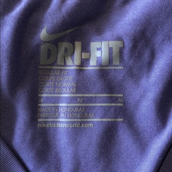Ladies Nike Dri-Fit Regular Fit V-Neck T-Shirt - Picture 4 of 4